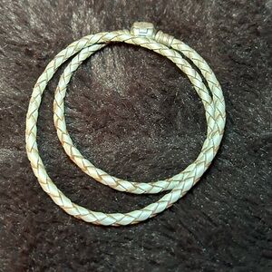 Pandora twist leather bracelet